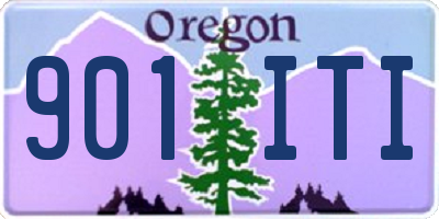OR license plate 901ITI