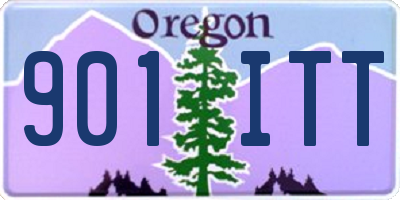 OR license plate 901ITT