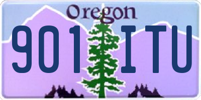OR license plate 901ITU