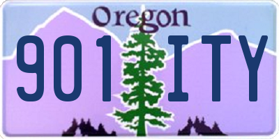 OR license plate 901ITY