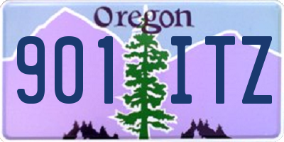 OR license plate 901ITZ