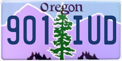 OR license plate 901IUD