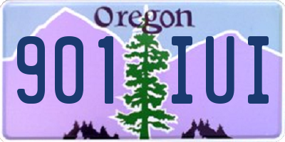 OR license plate 901IUI