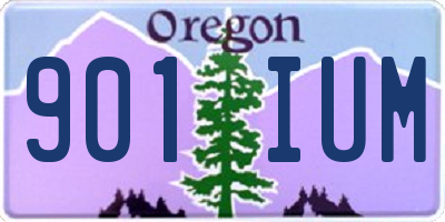 OR license plate 901IUM