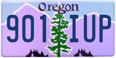 OR license plate 901IUP