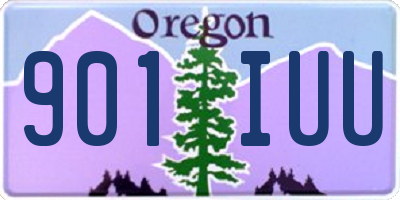 OR license plate 901IUU