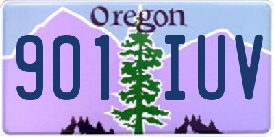 OR license plate 901IUV