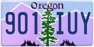 OR license plate 901IUY