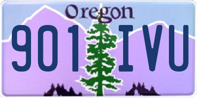 OR license plate 901IVU