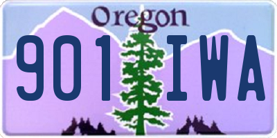 OR license plate 901IWA