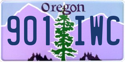 OR license plate 901IWC