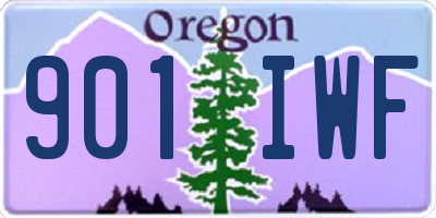 OR license plate 901IWF