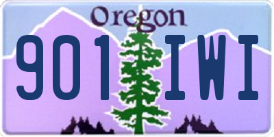OR license plate 901IWI