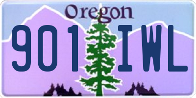 OR license plate 901IWL