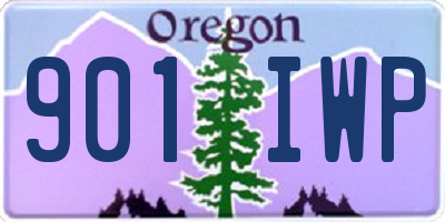 OR license plate 901IWP