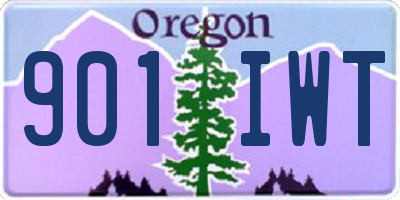 OR license plate 901IWT