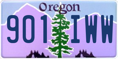 OR license plate 901IWW