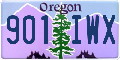 OR license plate 901IWX