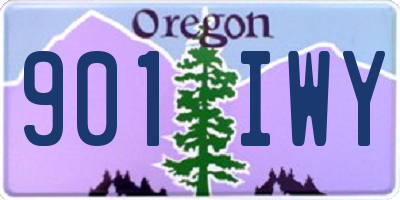 OR license plate 901IWY