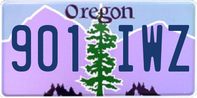 OR license plate 901IWZ