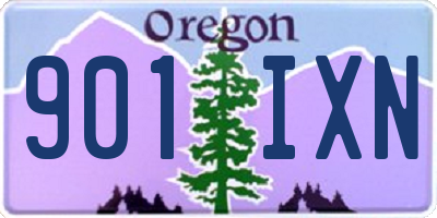 OR license plate 901IXN