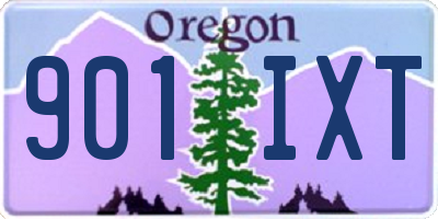 OR license plate 901IXT