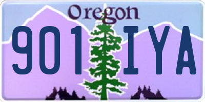 OR license plate 901IYA