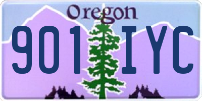 OR license plate 901IYC