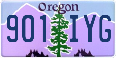 OR license plate 901IYG