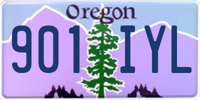 OR license plate 901IYL