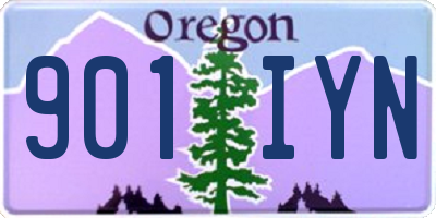 OR license plate 901IYN