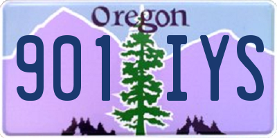 OR license plate 901IYS