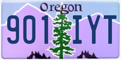 OR license plate 901IYT