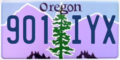 OR license plate 901IYX