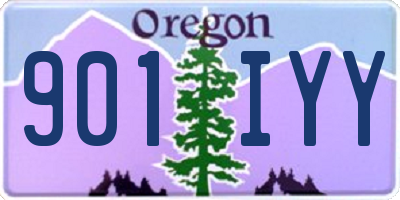 OR license plate 901IYY