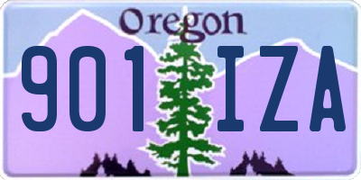 OR license plate 901IZA
