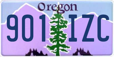 OR license plate 901IZC