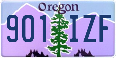 OR license plate 901IZF