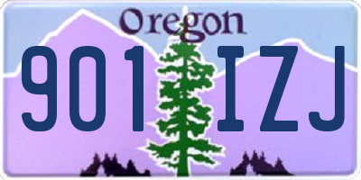 OR license plate 901IZJ
