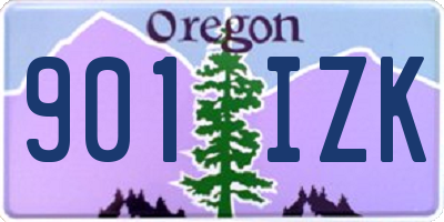 OR license plate 901IZK