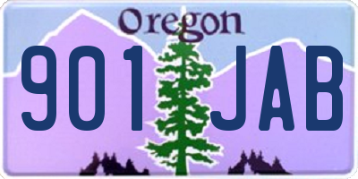 OR license plate 901JAB