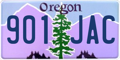 OR license plate 901JAC