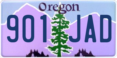 OR license plate 901JAD