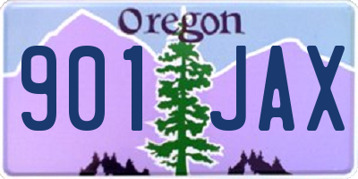 OR license plate 901JAX