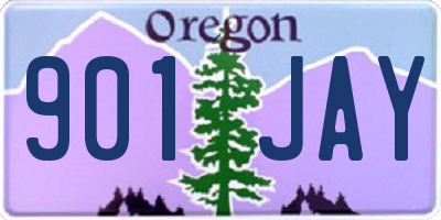 OR license plate 901JAY
