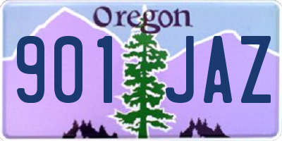 OR license plate 901JAZ