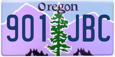 OR license plate 901JBC