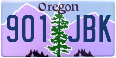 OR license plate 901JBK