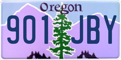 OR license plate 901JBY