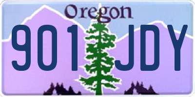 OR license plate 901JDY